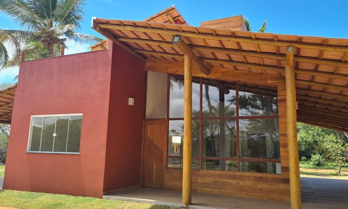 Caravelas Casa | Casa Terracota 2 - Beleza, conforto e sofisticação à 50m do rio