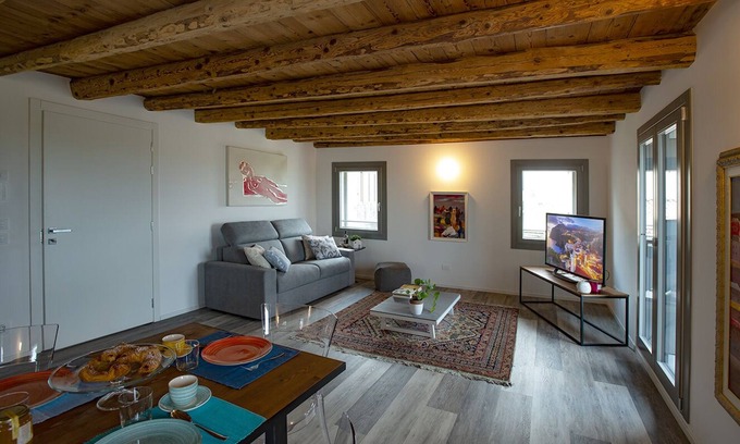 Crocetta del Montello Apartamento | CASA VACANZE IL RE DELLA CANTINA-ELEGANT 2BEDROOMS ACCOMODATION IN PROSECCO AREA