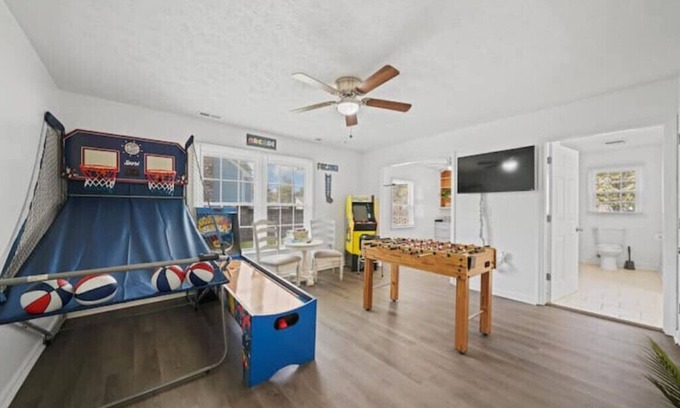 Fayetteville Casa | Casa Verde: Games + Peace + Joy + Fire Pit