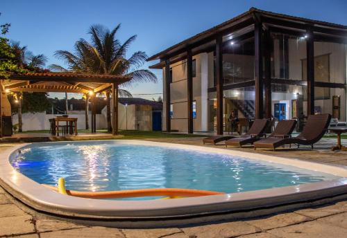 Santo Agostinho Casa | Casarão de vidro - Pé na Areia - Praia Enseada dos Corais