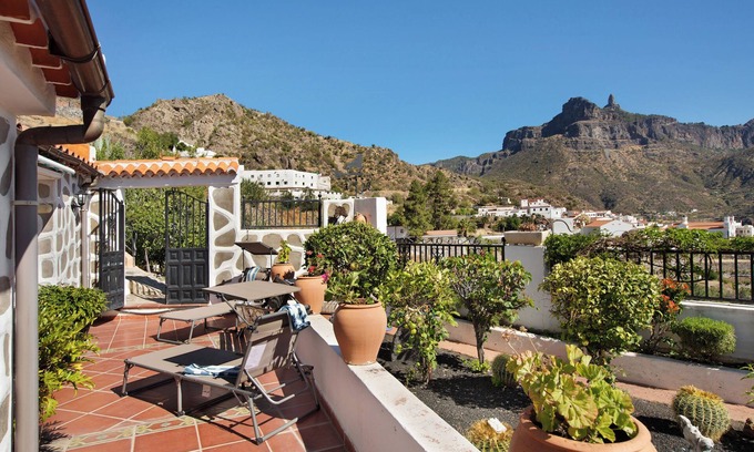 Tejeda Casa | Casa vacacional 'Casita Bentayga' con vistas a la montaña, jardín y Wi-Fi