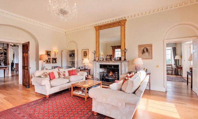 Saltash Casa | Castillo en Tamar con piscina y jardines