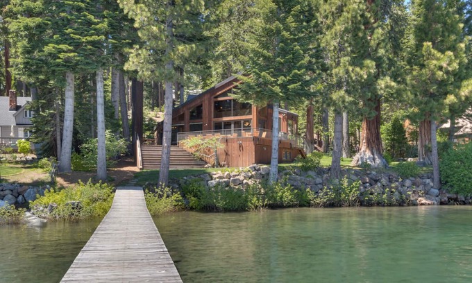Tahoe Woods Casa | Cathedral Lakefront by Tahoe Getaways - 6 BR Estate w Pier, Buoy and Pool Table