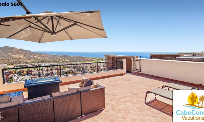 Los Cabos Condominio | CCV Quivira-Luxury 2BR Penthouse, Ocean View, 7 Resorts, Private Rooftop Patio