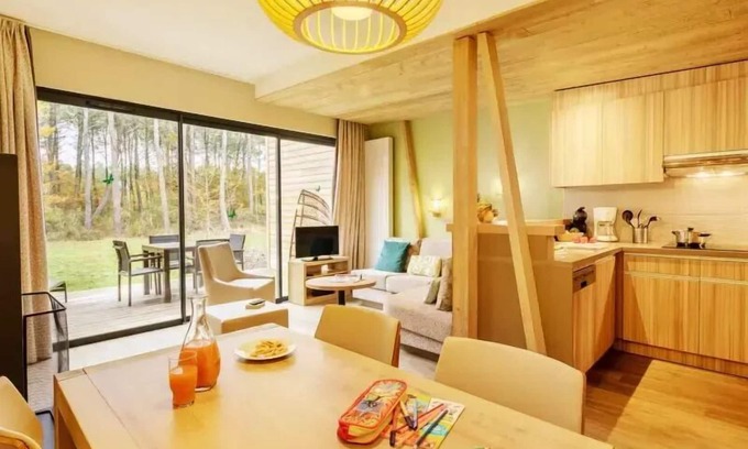 Curcay-sur-Dive Casa | Center Parcs - Domaine du Bois a Deer - Prima Cottage Eden 3 Habitaciones 4 Personas