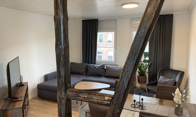 Hildesheim District Apartamento | ☆ Central 75sqm | Kitchen | King size bed | Netflix