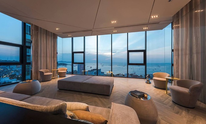 Pattaya Bay Condominio | Apartamento totalmente equipado en el centro de Pattaya junto a la playa