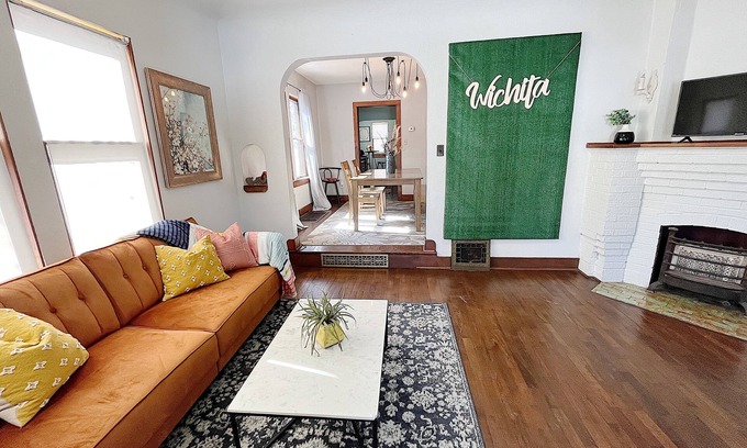 Wichita Casa | Centrally Located Mini-Castle