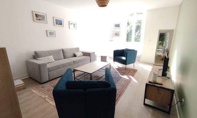 Morlaix Apartamento | Centre-ville & Jardin, 4 Personnes Duplex de 80m², 2 Chambres