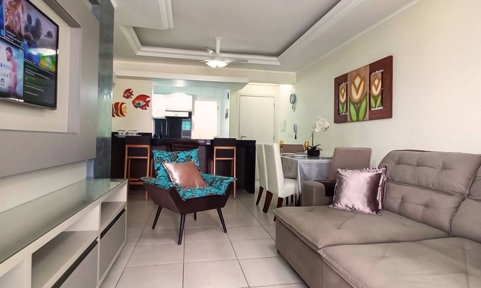 Capao da Canoa Apartamento | Centro De Capão Da Canoa, Apartamento Con Alambre Frente, Con Dos Dormitorios