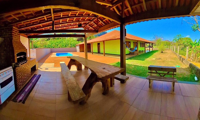 Castelo Cabaña | Chácara Aconchegante Excelente Para Você Descansar com sua Família!