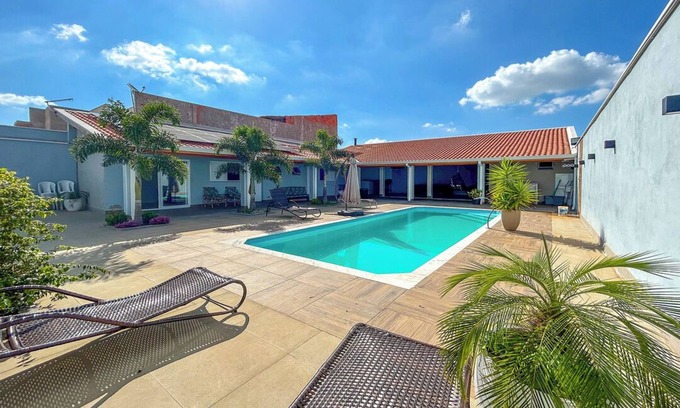 Itu Casa | Chácara c Wi-Fi, piscina e churrasqueira em Itu/SP