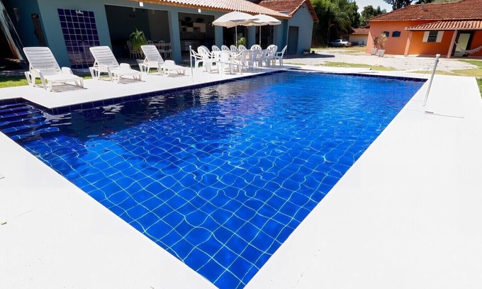 Socorro Casa | Chácara com piscina, área gourmet equipada e Wi-Fi