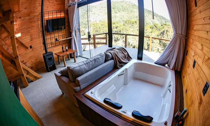 Urubici Chalet De Esquí | Chalé Aconchegante com Jacuzzi em Urubici SY6296