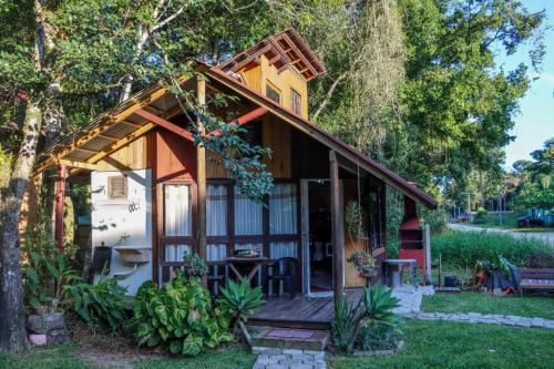 Bombinhas Chalet De Esquí | Chalé cabana da mata