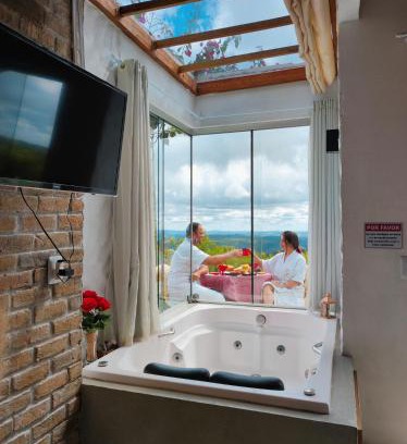 Serra de Sao Bento Chalet De Esquí | Chalé Formoso - Chalé Romântico com Hidromassagem