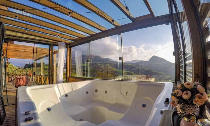 Alfredo Wagner Chalet De Esquí | Chalé na Serra Catarinense Refugio Mirante da Montanha