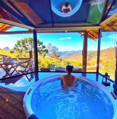 Sapucai-Mirim Chalet De Esquí | Chalés Encanto Das Pedras - Chalé Super Luxo