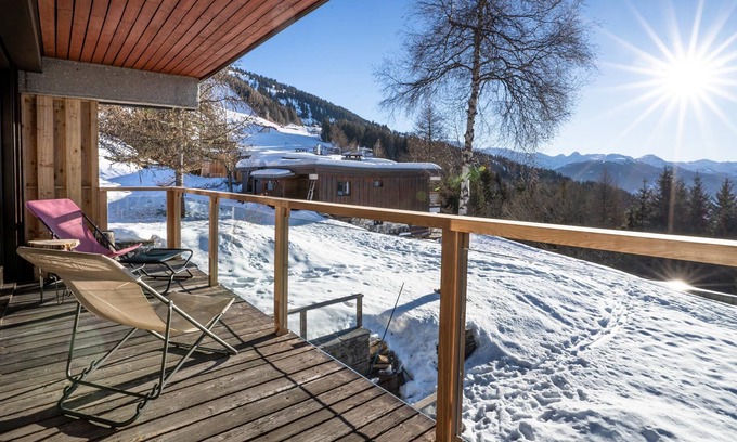 Bourg-Saint-Maurice Chalet De Esquí | Chalet 12 people ski in ski out, departure ski return direct Les Arcs 1600
