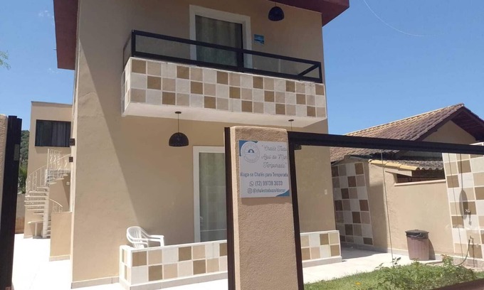 Caraguatatuba Chalet De Esquí | Chalet 2 🏠 private kitchen in gated community! OPENING! First floor