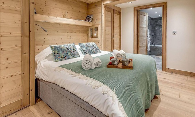 Les Brevieres Chalet De Esquí | Chalet, 200m de los comercios, sauna, terraza, balcón, tv, local para esquís, 250m², Tignes