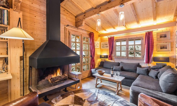 Le Planellet Chalet De Esquí | Alquiler Chalet Alpino 4 Habitaciones con Terraza y Jardín en Megève