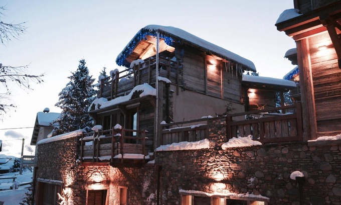 Superbolquere Chalet De Esquí | Chalet-Ankara-De Lujo-Habitación con desagüe-Vista a la Montana