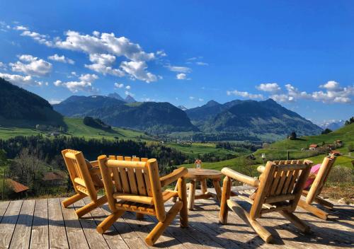 Cerniat Chalet De Esquí | Chalet authentique avec magnifique vue