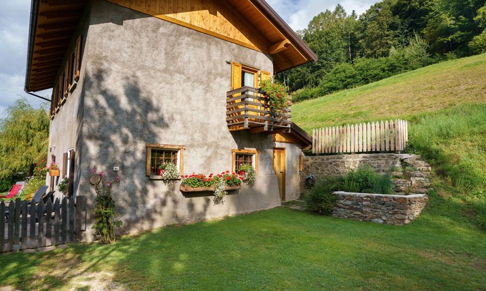 Barco Chalet De Esquí | Chalet 'Baita Angomà' con vistas a la montaña y jardín privado