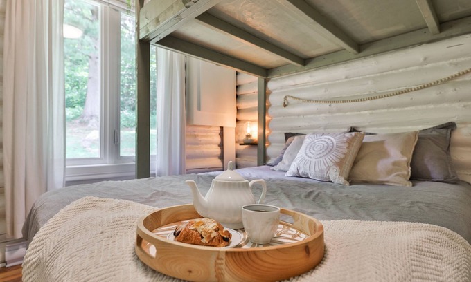 Saint-Alphonse-Rodriguez Cabina | Chalet Le Arbor - Bord de L'eau - Nature - Foyer