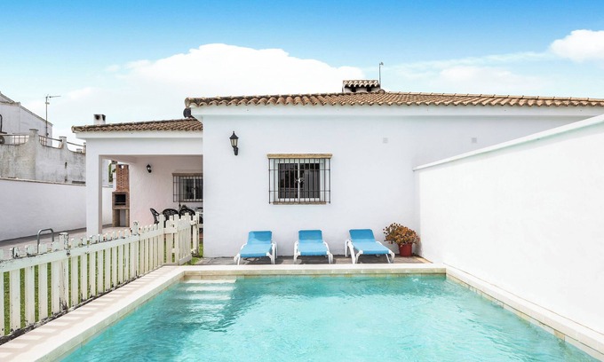 El Palmar Casa | Chalet Casa Playamar cerca de la playa con jardín, piscina y Wi-Fi