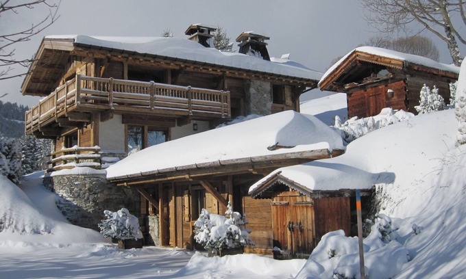 Megeve Chalet De Esquí | Chalet Cocoon, frente al Mont Blanc