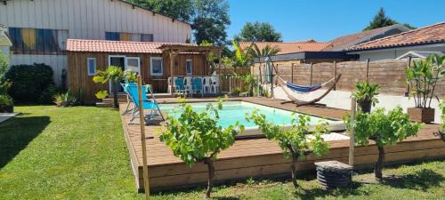 Seignosse Chalet De Esquí | Chalet de jardin, piscine