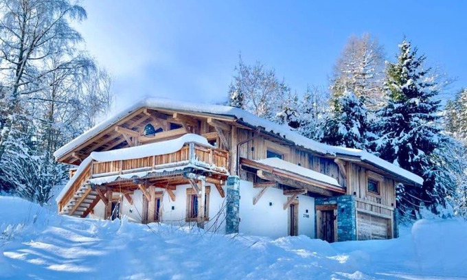 Combloux Chalet De Esquí | Chalet de luxe sur les pistes - 5 chambres