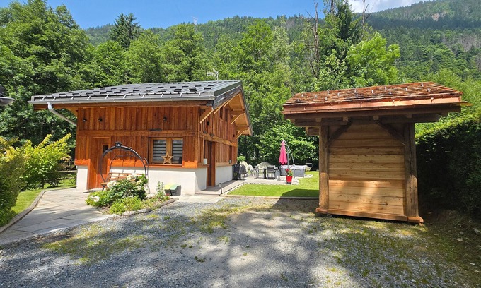 Saint-Gervais-les-Bains Chalet De Esquí | Chalet "Pierre d'Anatase" con vistas a las montañas, terraza, jardín y Wi-Fi.