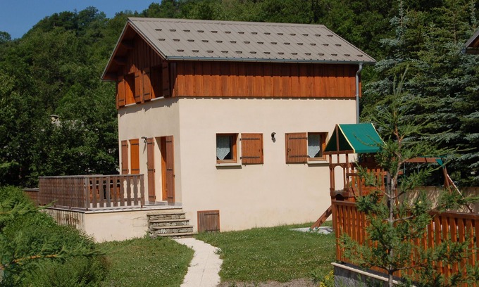 Saint-Jean-Saint-Nicolas Chalet De Esquí | Chalet 'Edelweiss 6 Personnes' con vistas a la montaña, terraza privada y Wi-Fi