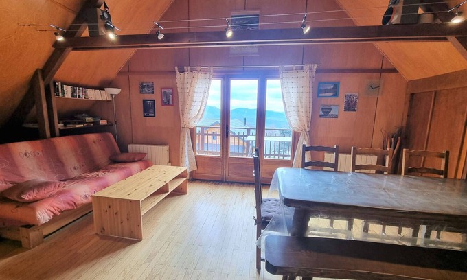 Saint-Michel-de-Chaillol Chalet De Esquí | Chalet para 5 personas con balcón, se admiten mascotas, garaje, Chaillol 1600