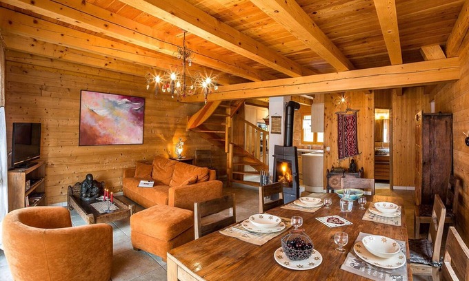 Saint-Michel-de-Chaillol Chalet De Esquí | Chalet 6 pers con SPA, terraza sur, mascotas ok, cerca de pistas en St Michel de Chaillol