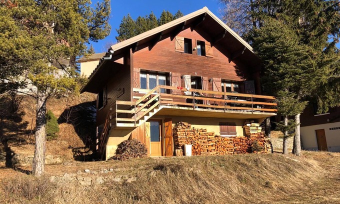 Saint-Michel-de-Chaillol Chalet De Esquí | Chalet at the foot of the pistes, 180° view