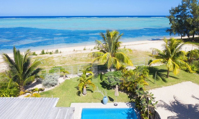 Surinam Casa | Chalet Kestrel frente al mar, piscina privada, wifi, hermosa playa y snorkel