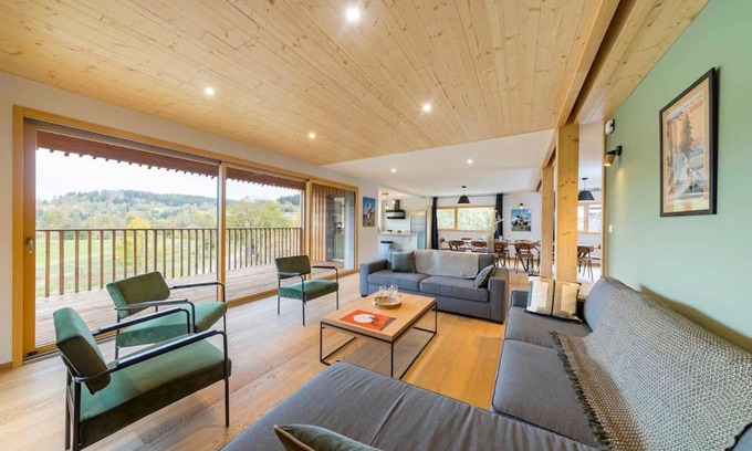 Gerardmer Chalet De Esquí | Chalet L'Urson, spacieux, jacuzzi, hammam et sauna