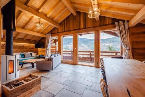 Ventron Chalet De Esquí | Chalet 'la cabane ô Pierres' 12 pers spa et sauna