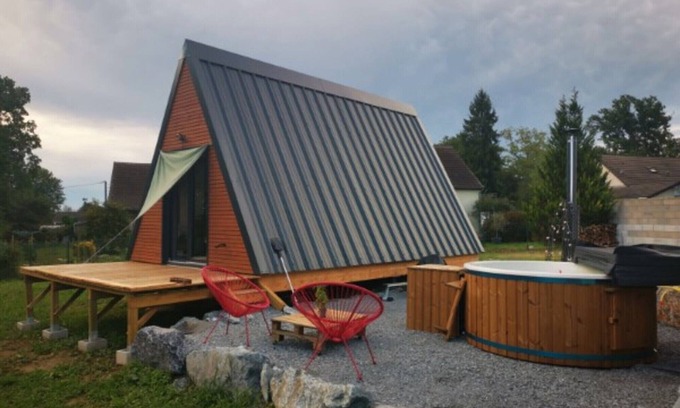 Coarraze Chalet De Esquí | Chalet 'Le Barbu - Coarraze' with Private Terrace, Wi-Fi and Air Conditioning