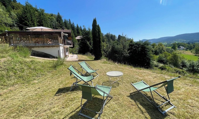 Le Tholy Chalet De Esquí | Chalet les Brimbelles, 8min from Lac de Gérardmer on the edge of the forest with view