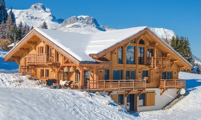 Combloux Chalet De Esquí | Chalet Les Granges I Luxe I Piscine & Sauna I Salle cinéma