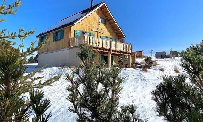 Camurac Chalet De Esquí | Chalet 'Les Volets Verts' con vistas a la montaña, sauna privada y Wi-Fi