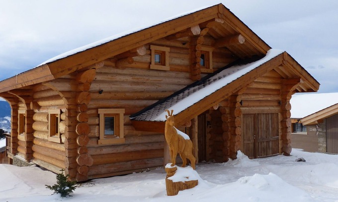 Font-Romeu-Odeillo-Via Chalet De Esquí | Chalet mountain log 250m2 lodge isard Font Romeu