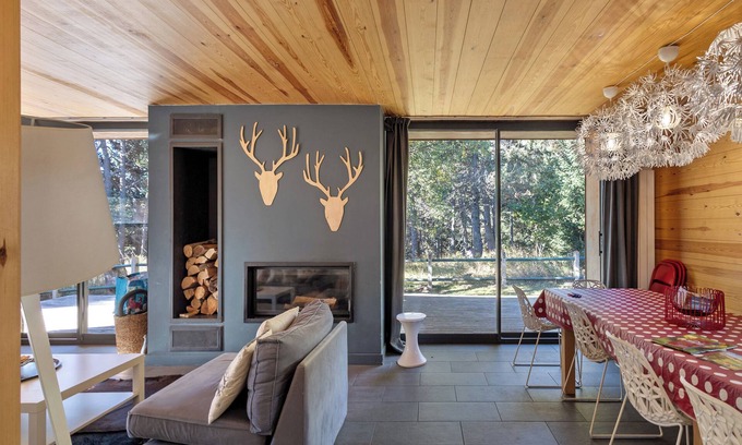Superbolquere Chalet De Esquí | Chalet 'Magnifique Moderne Familial' con vistas a la montaña, terraza privada y Wi-Fi