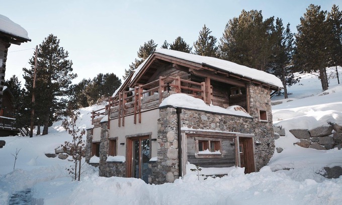 Superbolquere Chalet De Esquí | Chalet-Minkar-De Lujo-Habitación con desagüe-Vista a la Montana