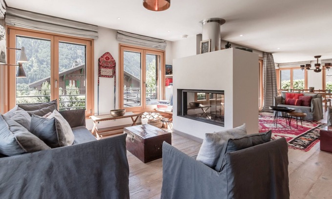 Chamonix City Centre Chalet De Esquí | Chalet Moussoux - Hammam privé - Magnifique vues